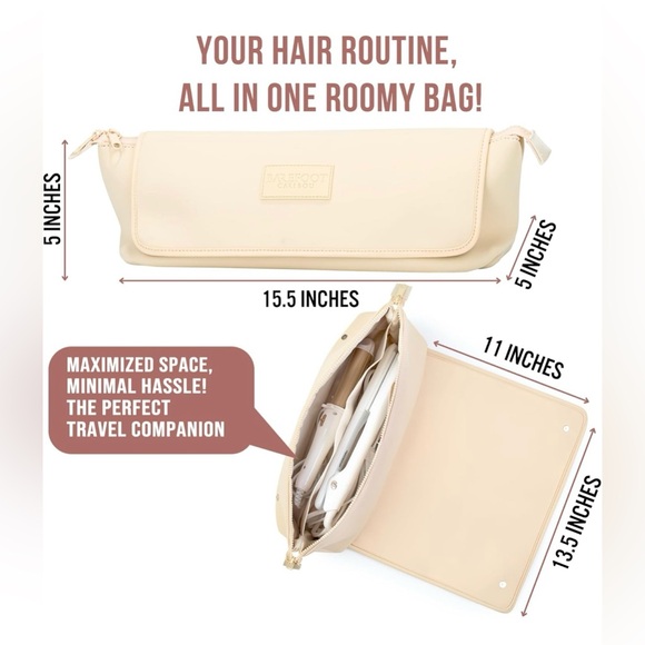 BAREFOOT CARIBOU Hair Tools Travel Bag and Heat Resistant Mat - Picture 2 of 9